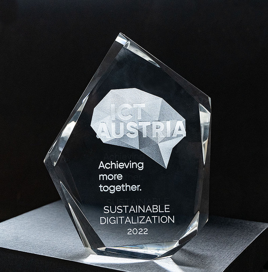 AMAG Austria Metall AG, together with ACP Cubido, was awarded the "Gem for sustainable digitalisation projects" by ICT Austria. (©AMAG)