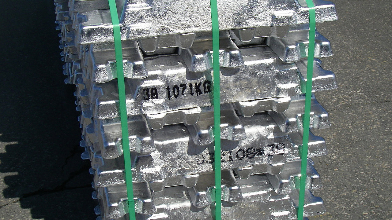 Primäraluminium in form von Sows